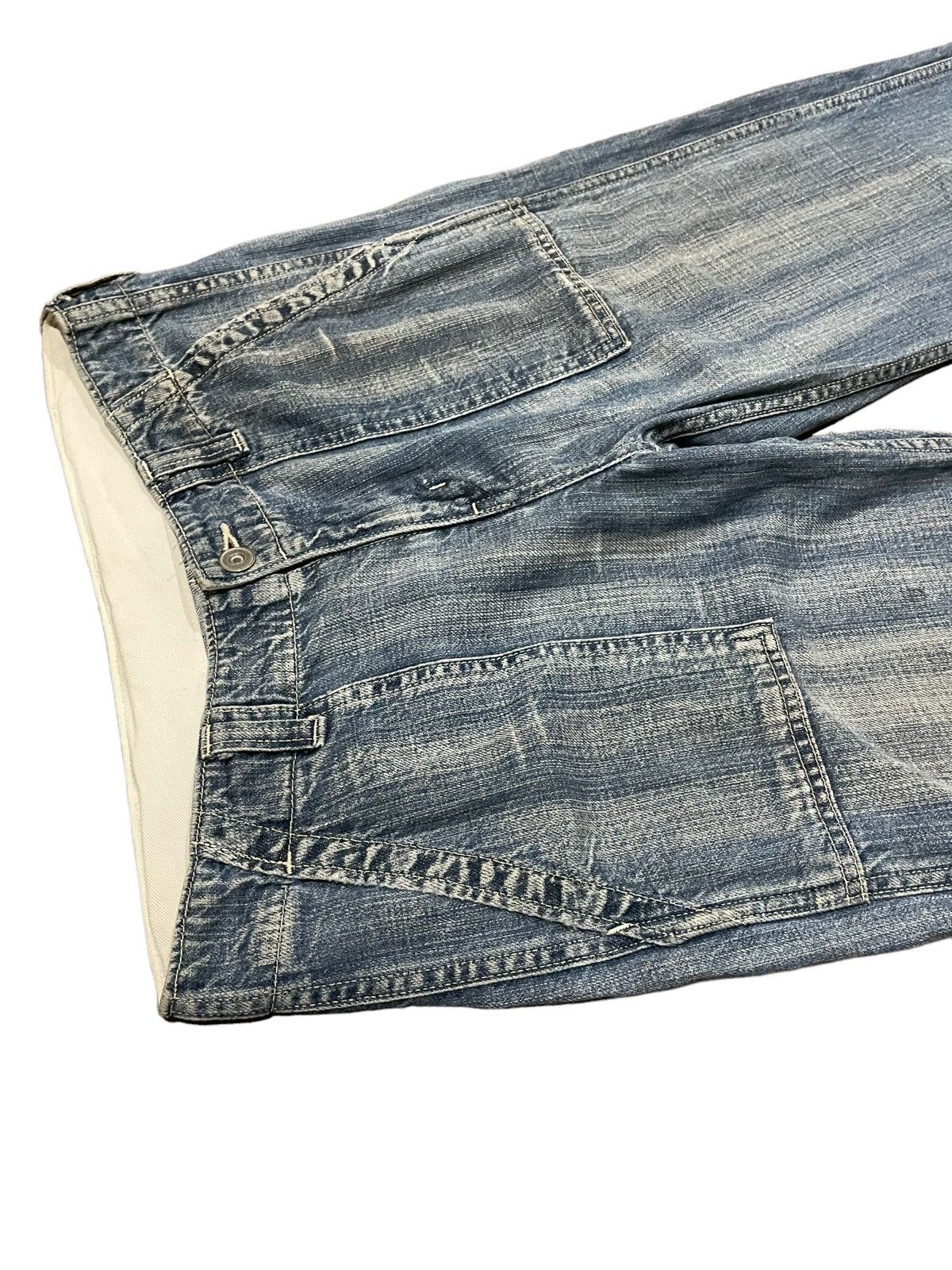 Japanese Brand × Johnbull John Bull 90s Distressed Fatigue Baker Army Style Jeans Size US 30 / EU 46 - 12 Thumbnail