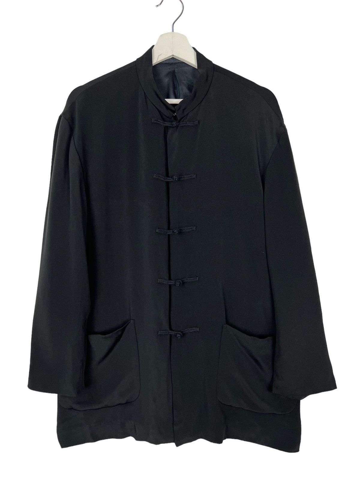 Yohji Yamamoto 💥 YS FOR MEN YOHJI YAMAMOTO SILK MANDARIN JACKET Size US L / EU 52-54 / 3 - 12 Thumbnail