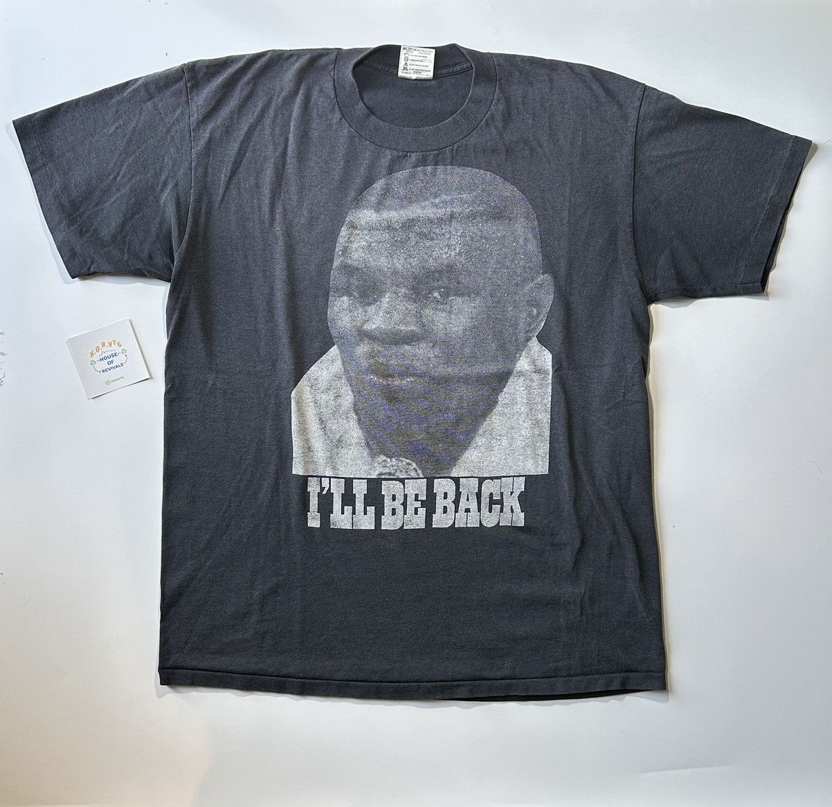 Vintage Vintage RARE 90s Mike Tyson I’ll Be Back Big Face t-shirt Size US XL / EU 56 / 4 - 1 Thumbnail
