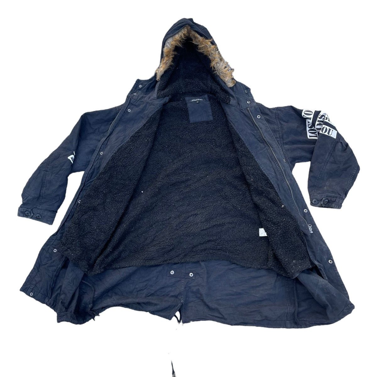 If Six Was Nine × Japanese Brand × Le Grande Bleu (L.G.B.) 🇯🇵 JUNGLE STORM PUNK GOTHIC FUR HOODIE JACKET Size US XXL / EU 58 / 5 - 9 Thumbnail