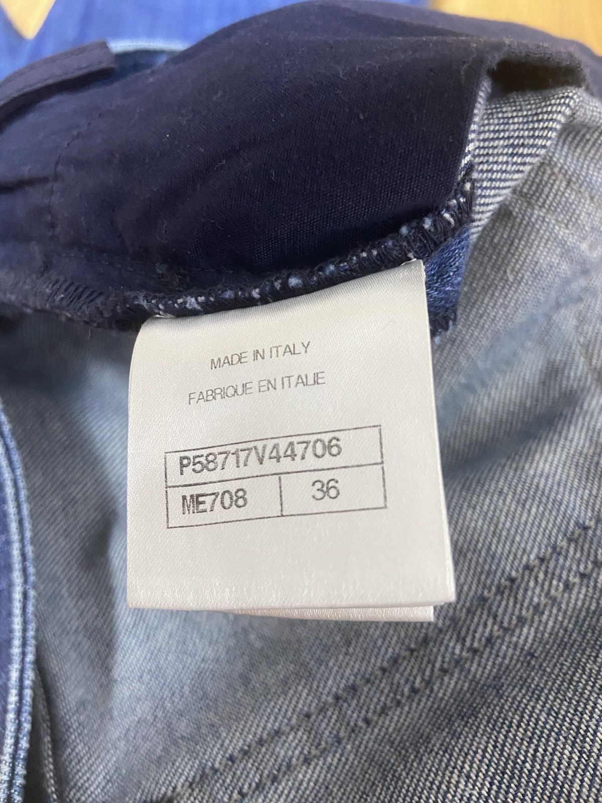 Chanel 36 Chanel striped washing denim pants jeans Size 26" / US 2 / IT 38 - 5 Thumbnail
