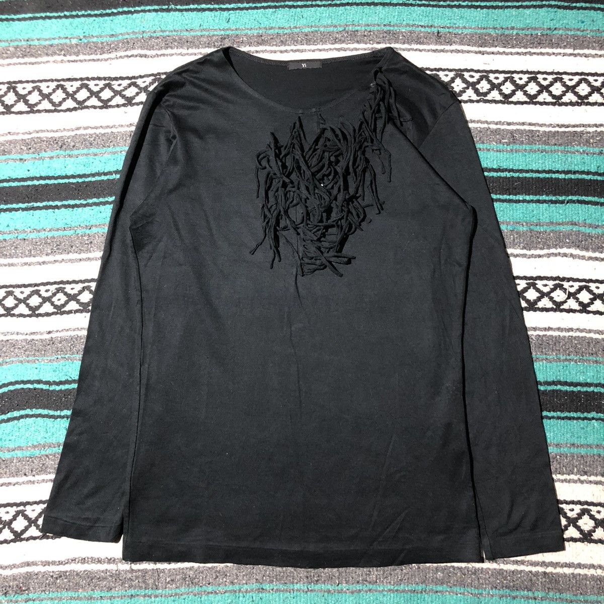Y's × Yohji Yamamoto Y's Black Longsleeve Shirt Size M / US 6-8 / IT 42-44 - 1 Thumbnail