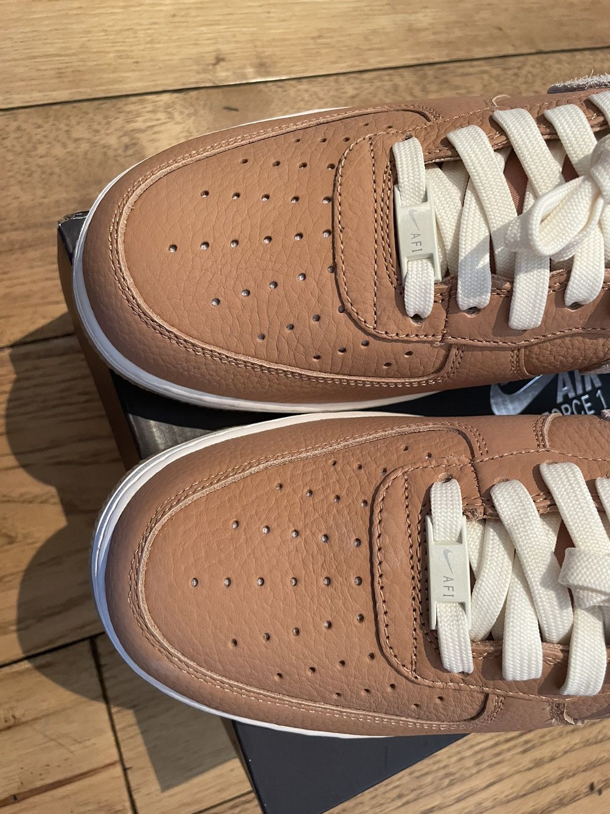 Nike Nike Air Force 1 ‘07 Craft Light Cognac Size US 11.5 / EU 44-45 - 5 Thumbnail