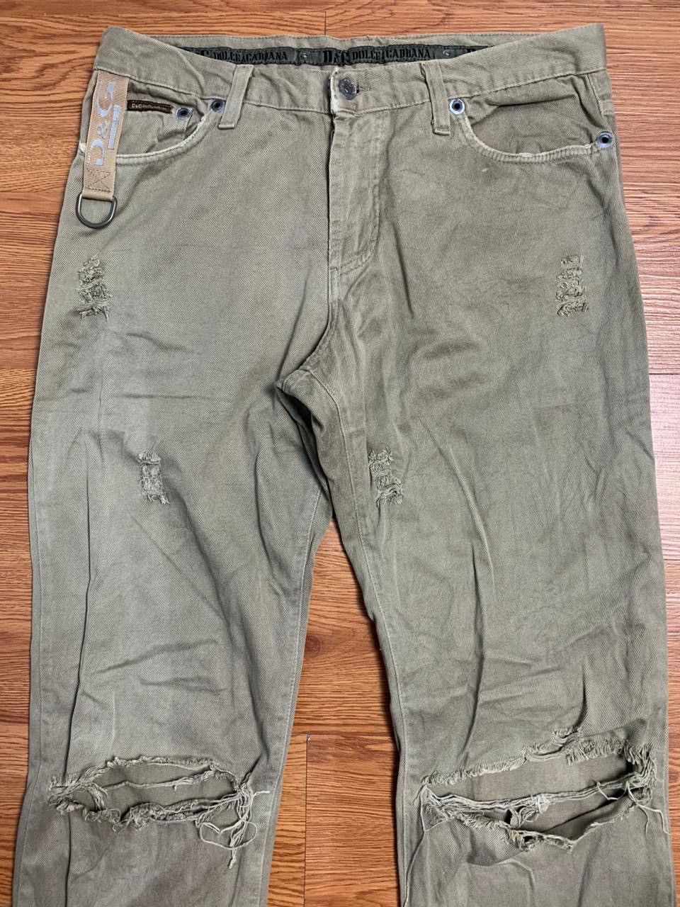 Dolce & Gabbana Dolce & Gabbana D-Ring Distressed Jeans Size US 32 / EU 48 - 2 Thumbnail