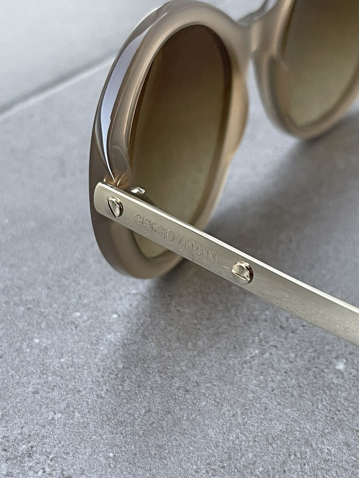 Emporio Armani Giorgio Armani AR8012 5079/2L Cobain Gold Cream Sunglasses Size ONE SIZE - 7 Thumbnail
