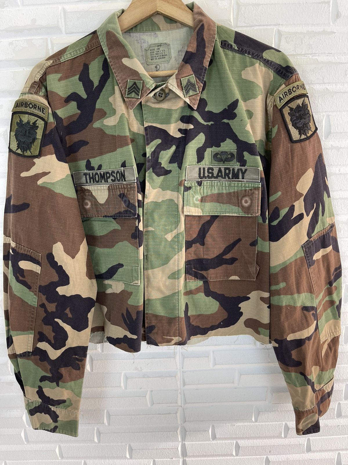 Vintage VINTAGE US ARMY JACKET CROP NATO AIRBORNE Size US M / EU 48-50 / 2 - 2 Thumbnail