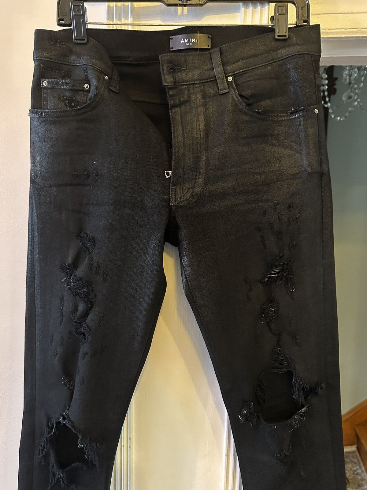 Amiri Amiri Wax Thrasher Jeans 31 Size US 31 - 5 Thumbnail