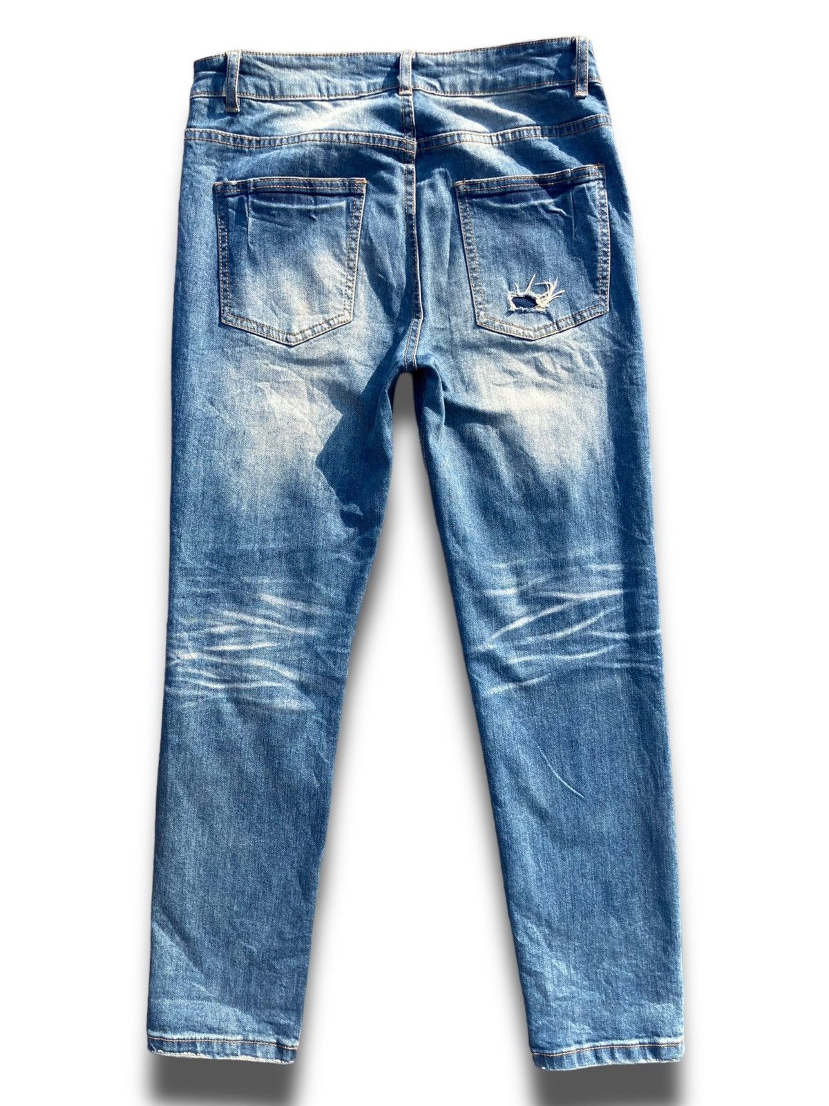 Japanese Brand Archival Like Kapital Distressed Japanese Jeans Size US 31 - 2 Thumbnail