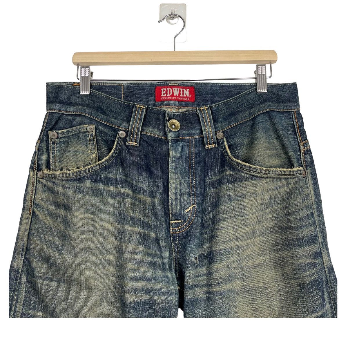 Edwin × Japanese Brand FLARE 💥 EDWIN EXCLUSIVE DENIM JEAN Size US 34 / EU 50 - 4 Thumbnail