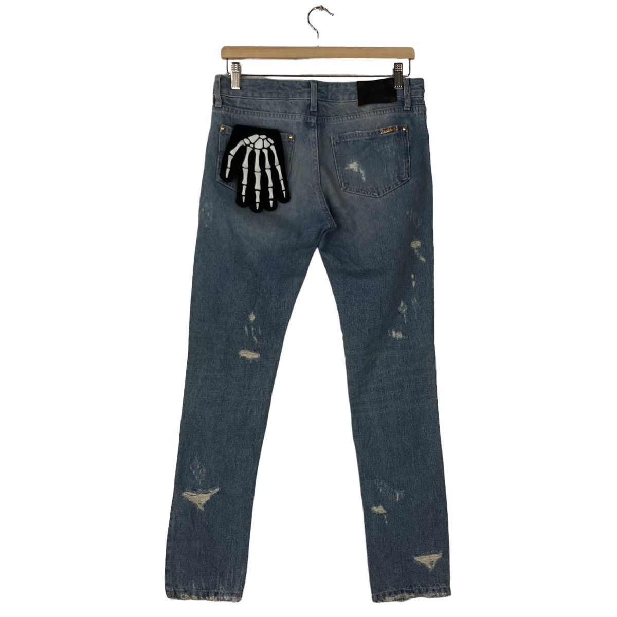 Japanese Brand VINTAGE RADY DISTRESSED DENIM PANTS PUNK DESIGN Size US 30 / EU 46 - 6 Thumbnail