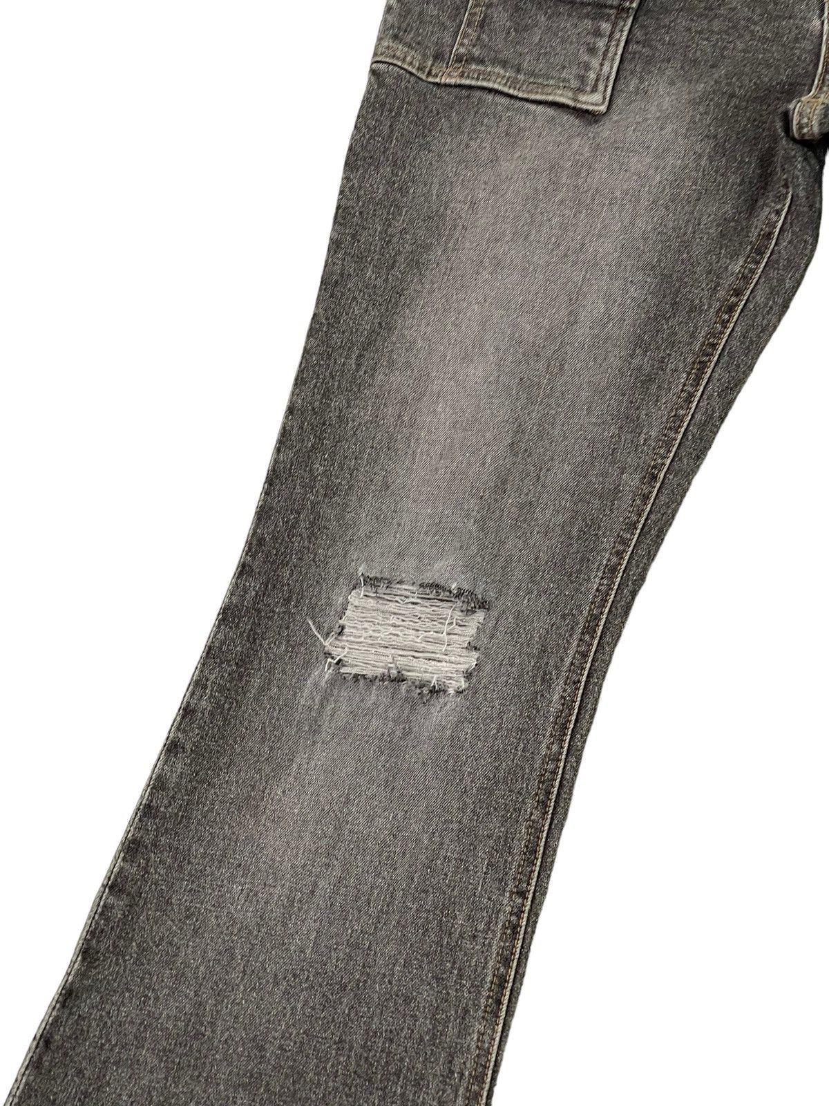 Japanese Brand Flare Skinny Jeans Daily Topic Distres Stretch Boot Cut 6🟦1 Size US 31 - 6 Thumbnail