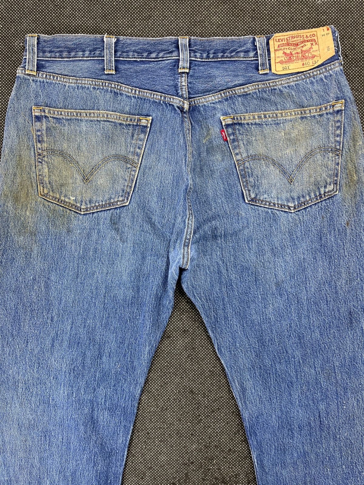 Levi's Vintage Levis 501 Jeans Painted Denim - J683 Size US 40 / EU 56 - 4 Thumbnail
