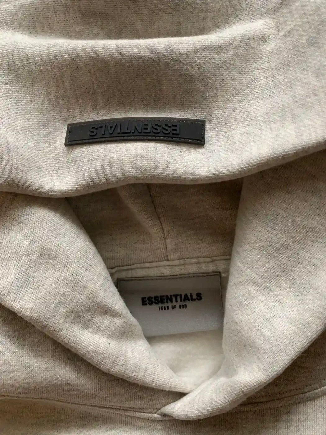 Essentials core collection hoodie light Heather oatmeal L