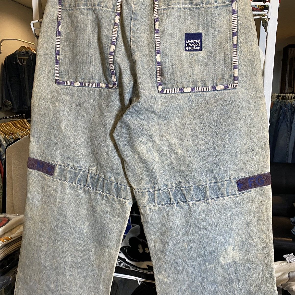 Marithe + Francois Girbaud Marithe Francois Girbaud Bondage Denim Pants Size US 34 / EU 50 - 4 Thumbnail