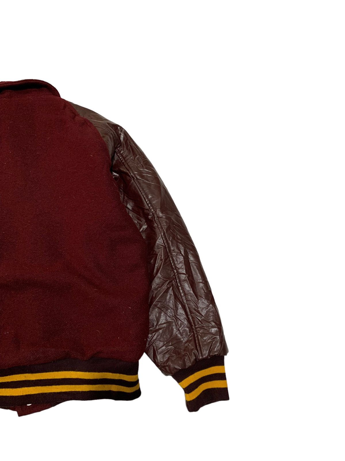 Vintage 🔥VTG 80S VARSITY JACKETS WOOL/LEATHER SLEEVES Size US L / EU 52-54 / 3 - 5 Thumbnail