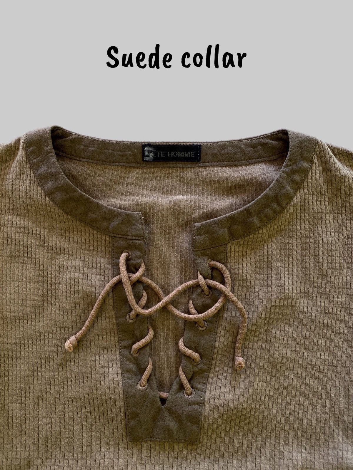 Tete Homme Vintage Tete Homme Lace Collar Shirt Size US M / EU 48-50 / 2 - 2 Thumbnail