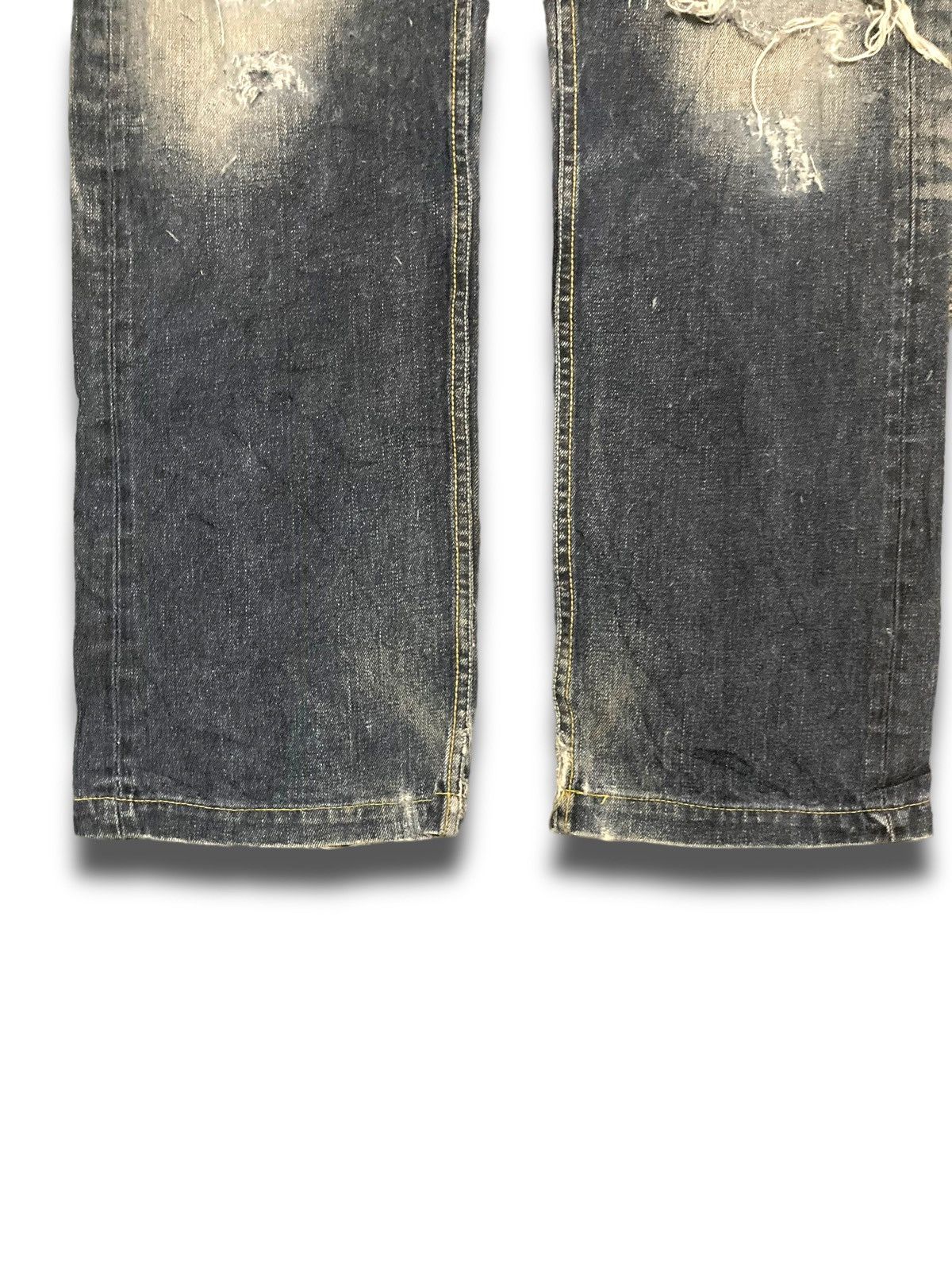 Japanese Brand Vintage 90s Punk Apestein Gold Line Jeans Size US 34 / EU 50 - 4 Thumbnail