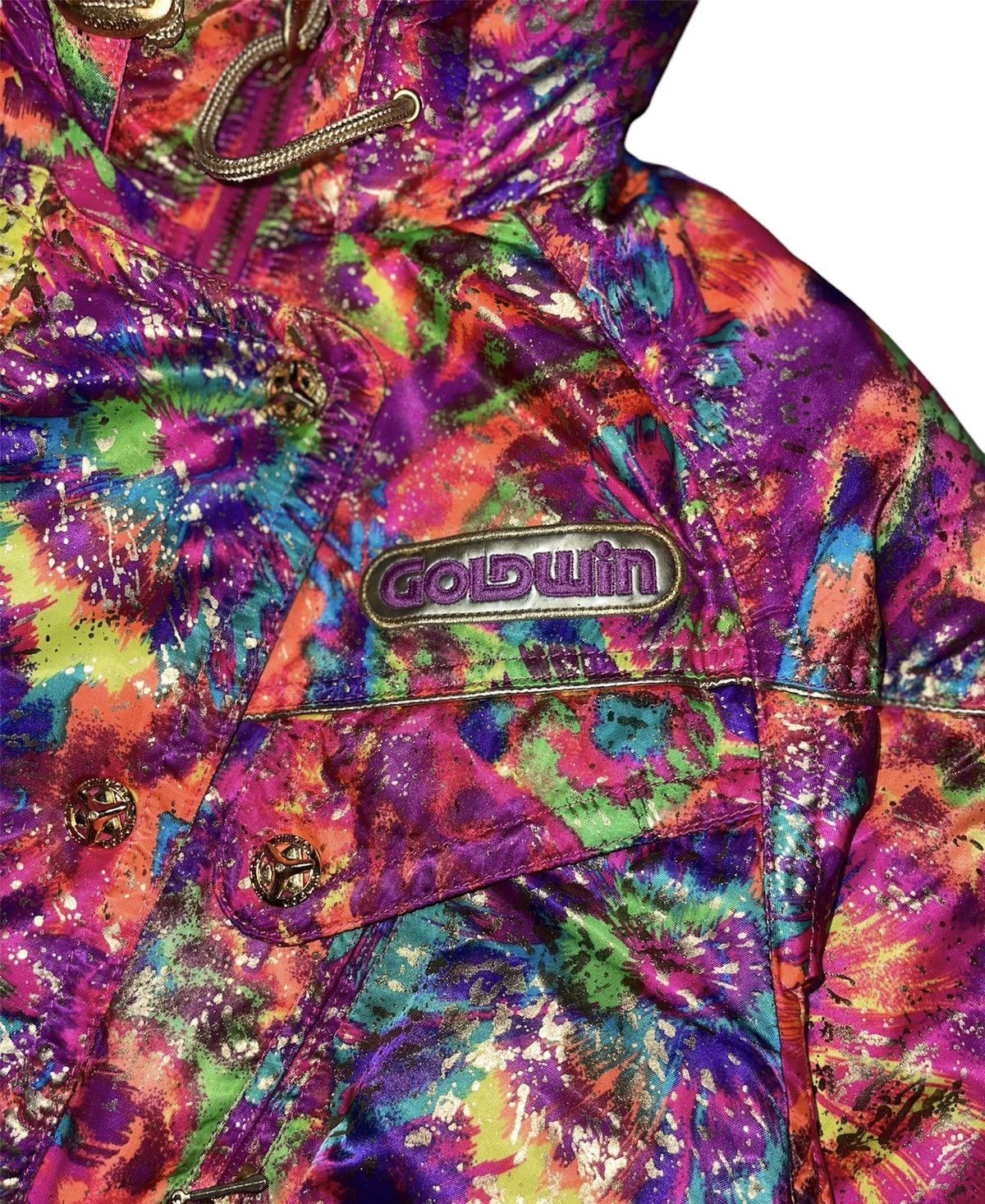 Goldwin × Vintage Vintage Goldwin Multicolour Ski Wear Hood Jacket Size S / US 4 / IT 40 - 9 Thumbnail
