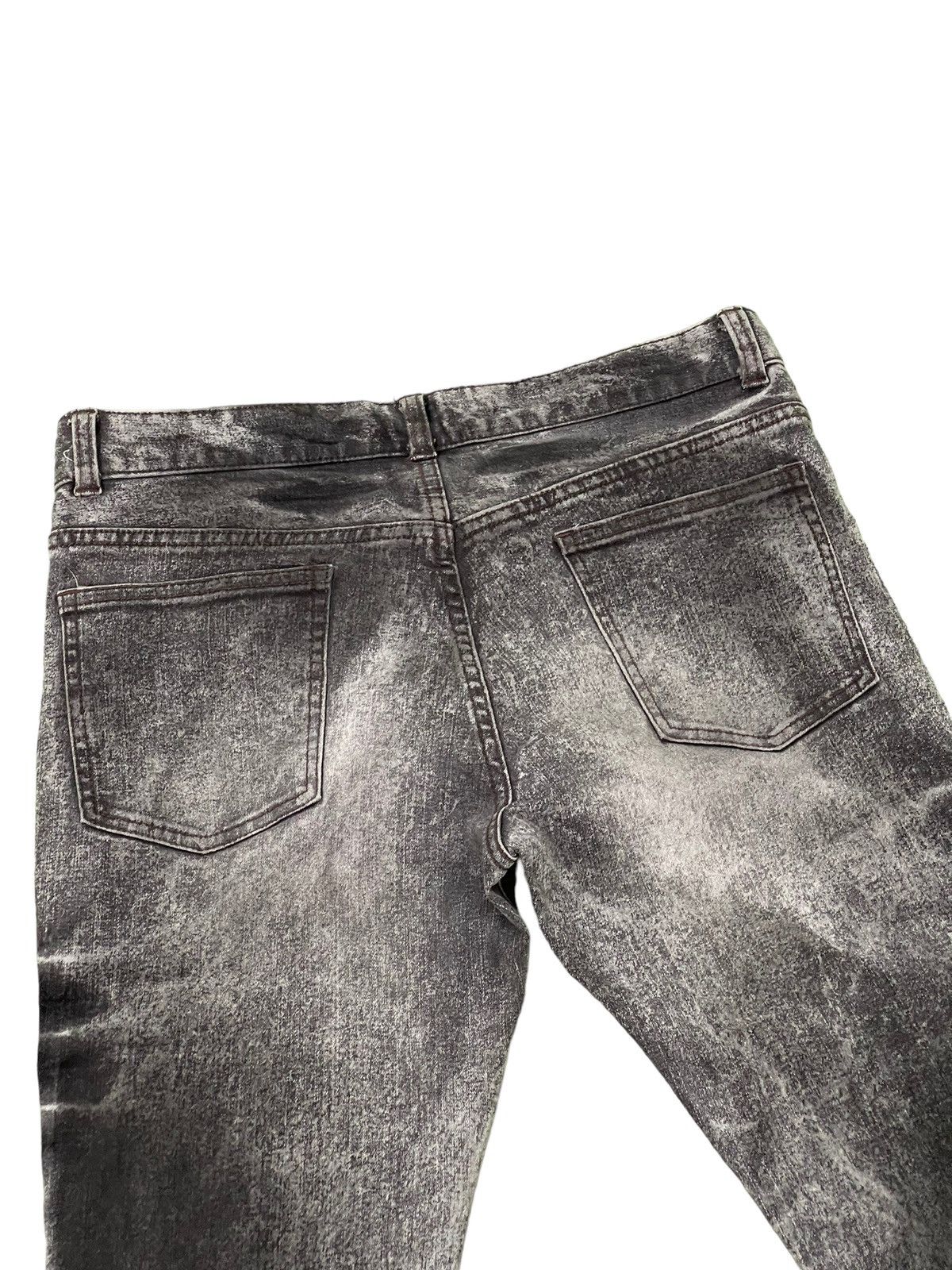 Japanese Brand Flare Jeans Skinny Schlussel Acid Wash Stretch Boot Cut 6🟦1 Size US 29 - 19 Thumbnail
