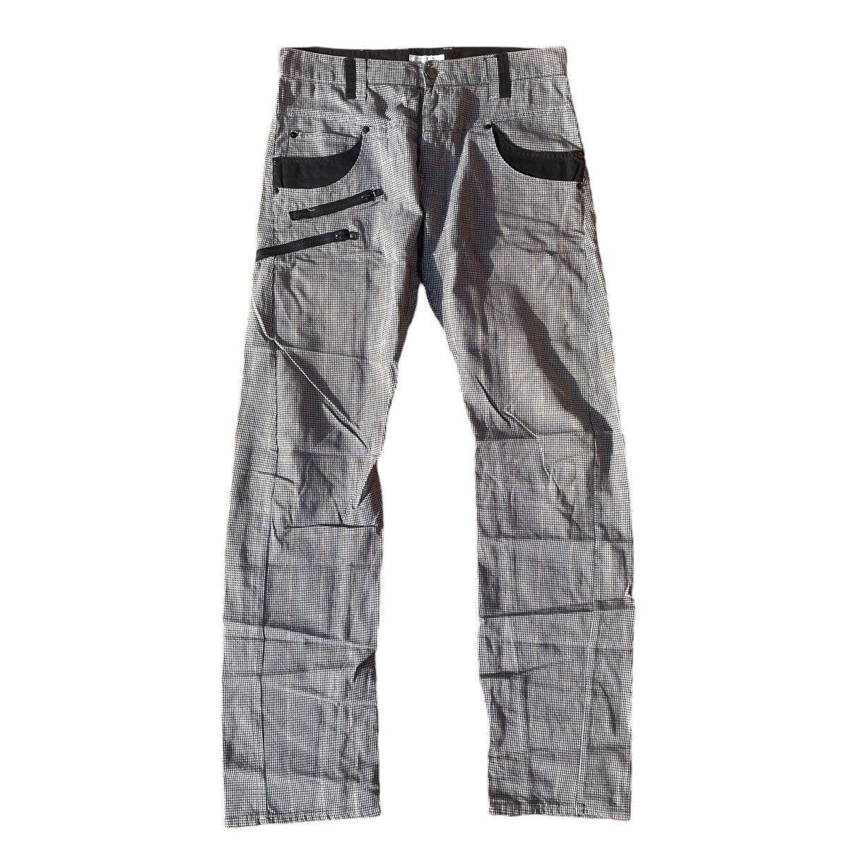 If Six Was Nine × Japanese Brand × Le Grande Bleu (L.G.B.) 🇯🇵 ROOT THREE SPIRAL CUT CHECKERED PANTS Size US 32 / EU 48 - 1 Thumbnail
