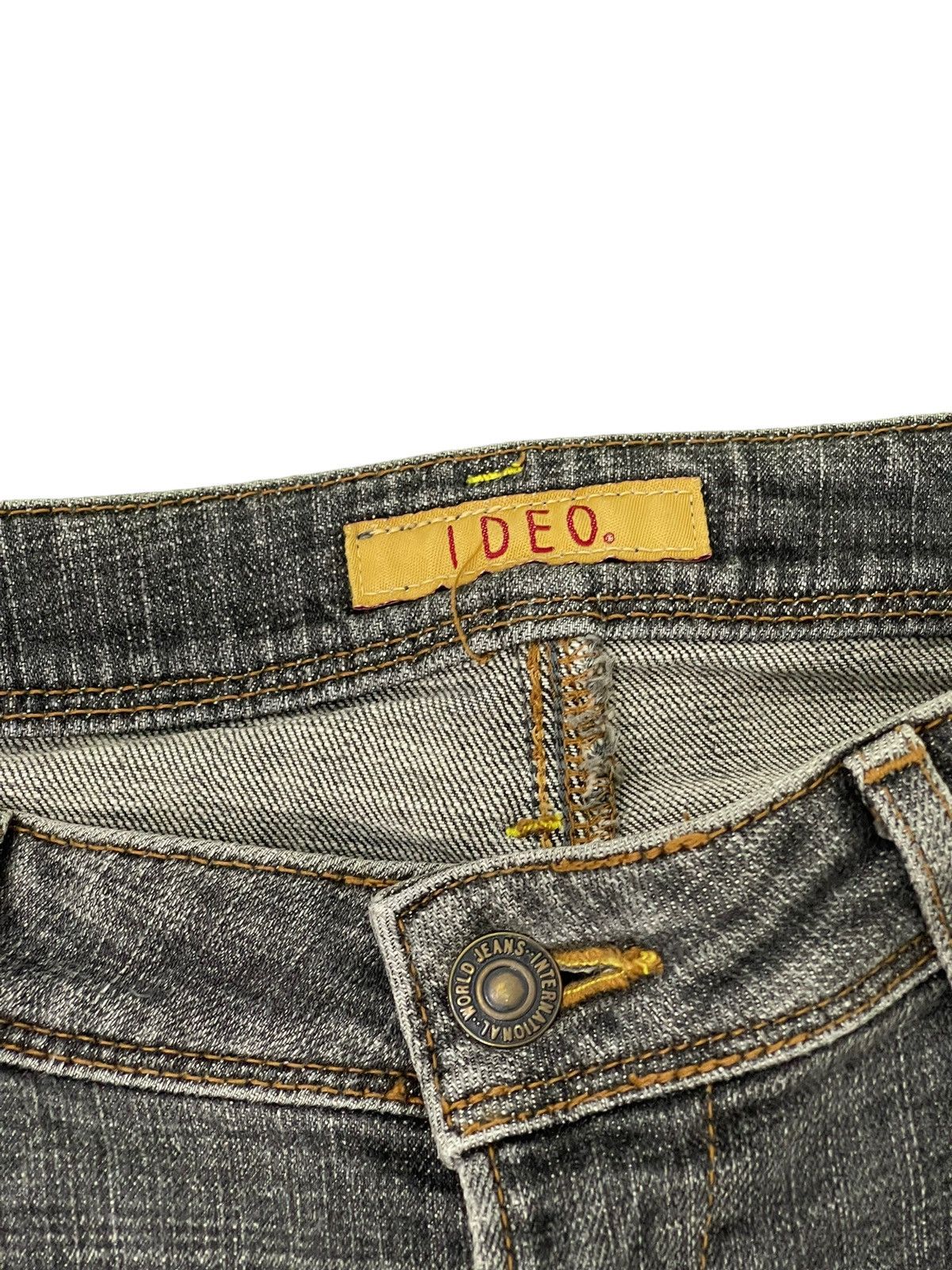 Japanese Brand Flare Jeans Ideo Japan Distress Stretch Boot Cut 6🟦1 Size US 31 - 9 Thumbnail