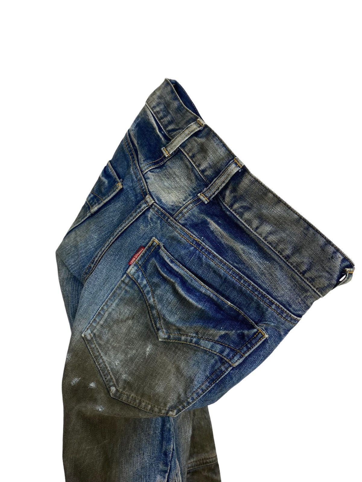 Tornado Mart Rare‼️ Vintage Tornado Mart Distressed Jeans Made in Japan Size US 30 / EU 46 - 6 Thumbnail