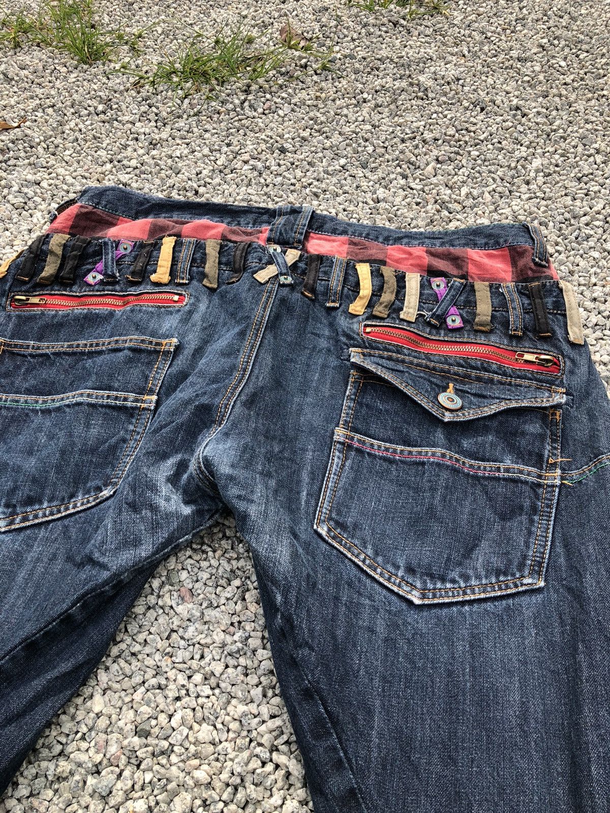 Hysteric Glamour × Japanese Brand SORRIDERE DOUBLE WAIST PRINTED LINING JEAN Size US 38 / EU 54 - 7 Thumbnail