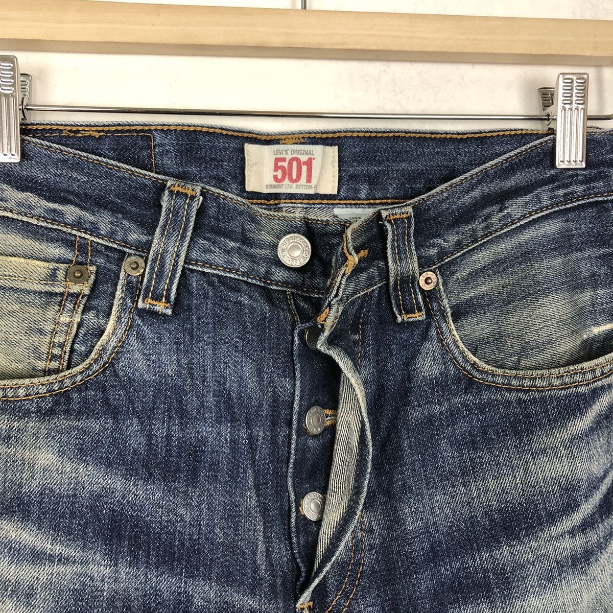 Levi's VINTAGE LEVI’ S ORIGINAL 501 DENIM STRAIGHT CUT Size US 30 / EU 46 - 8 Thumbnail