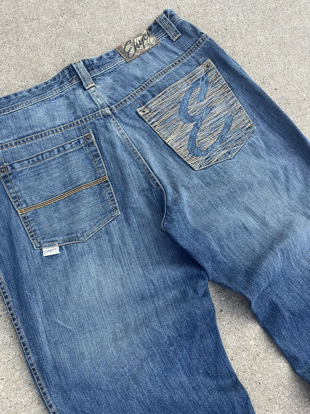 Enyce × Vintage VINTAGE Y2K ENYCE BAGGY JEANS Size US 36 / EU 52 - 2 Thumbnail