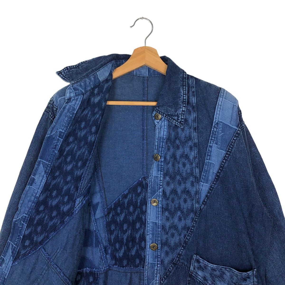 Blue Blue Japan VINTAGE SISOKO INDIGO BLUE BLUE JAPAN DESIGN JACKET Size US M / EU 48-50 / 2 - 9 Thumbnail