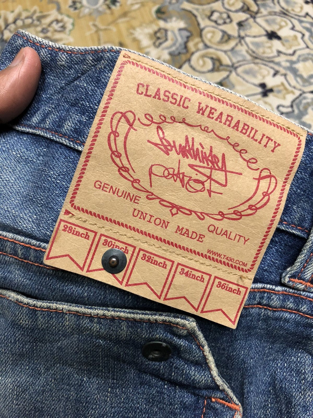 Japanese Brand STRECTHABLE THE FOURTHIRTY BRAND DISTRESSED DENIM Size US 31 - 7 Thumbnail