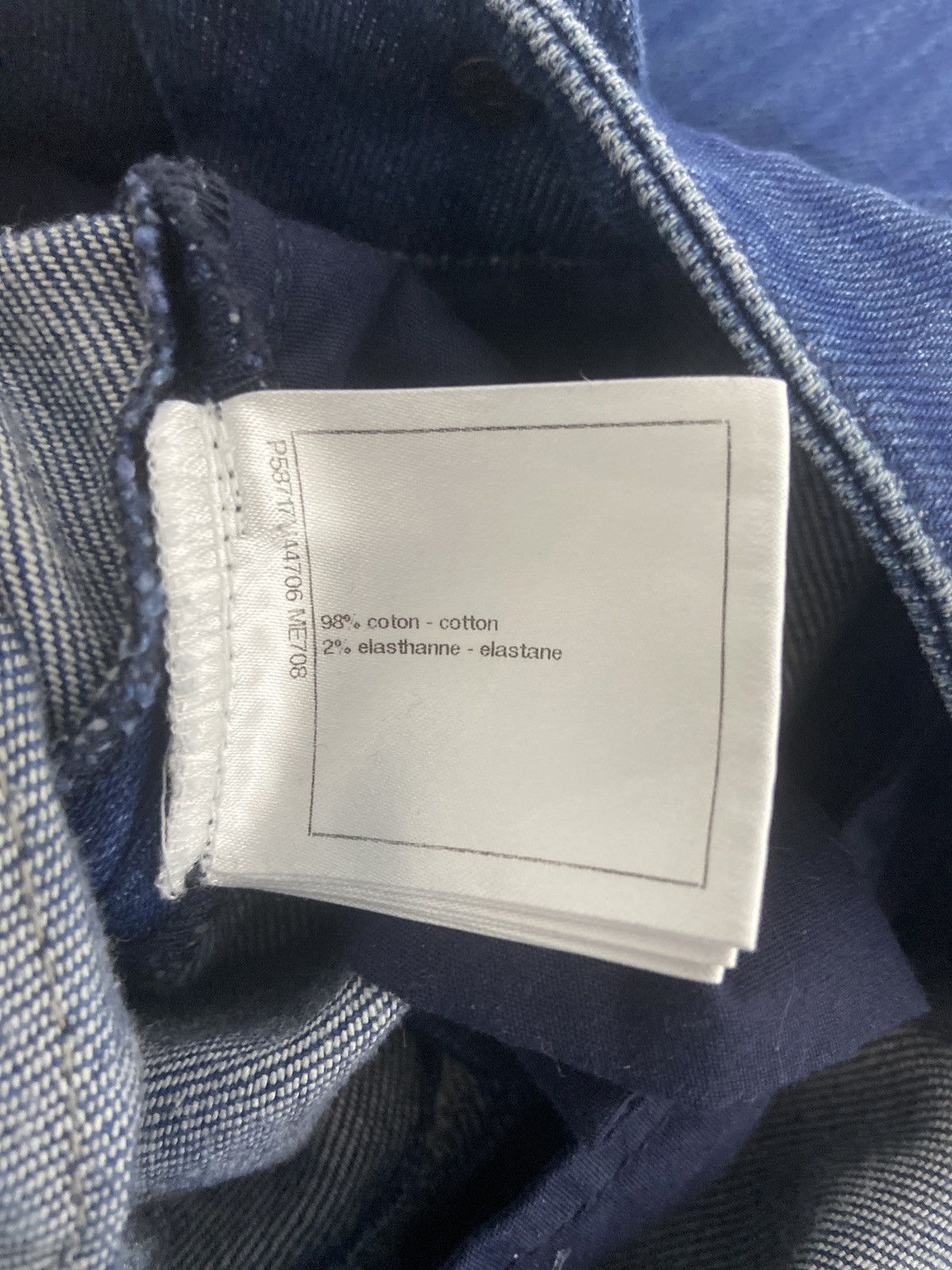 Chanel 36 Chanel striped washing denim pants jeans Size 26" / US 2 / IT 38 - 6 Thumbnail