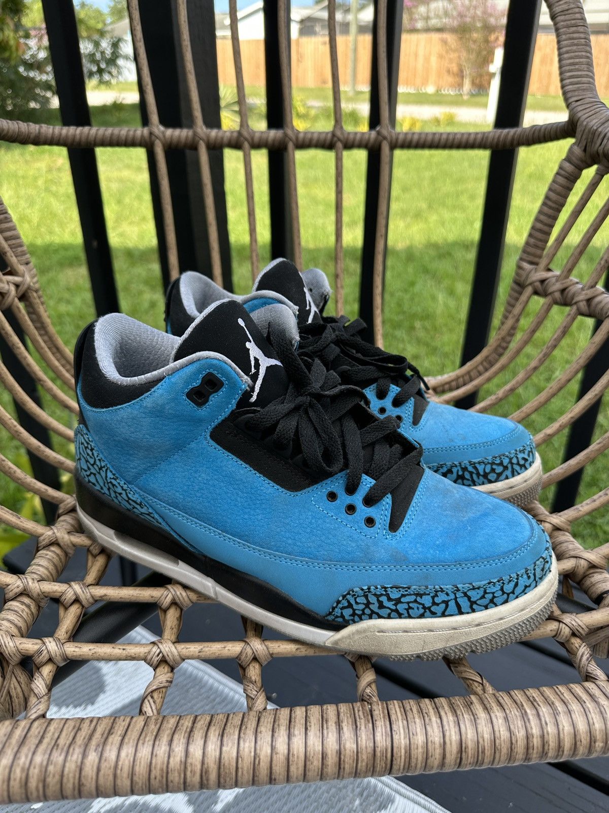 Size 9.5 - Jordan 3 Retro Powder Blue 2014