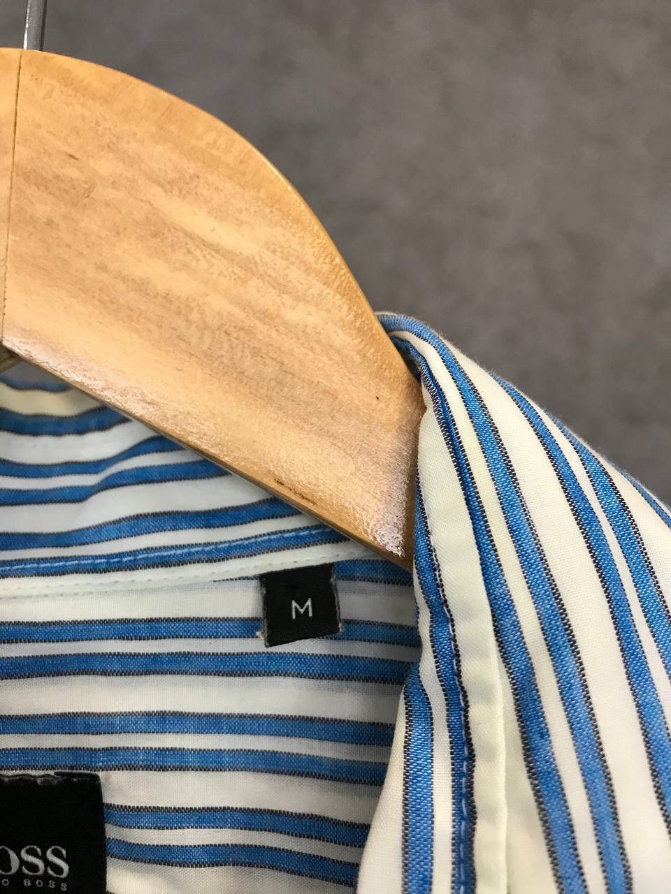 Designer Hugo Boss designer luxury striped shirt Size US M / EU 48-50 / 2 - 4 Thumbnail