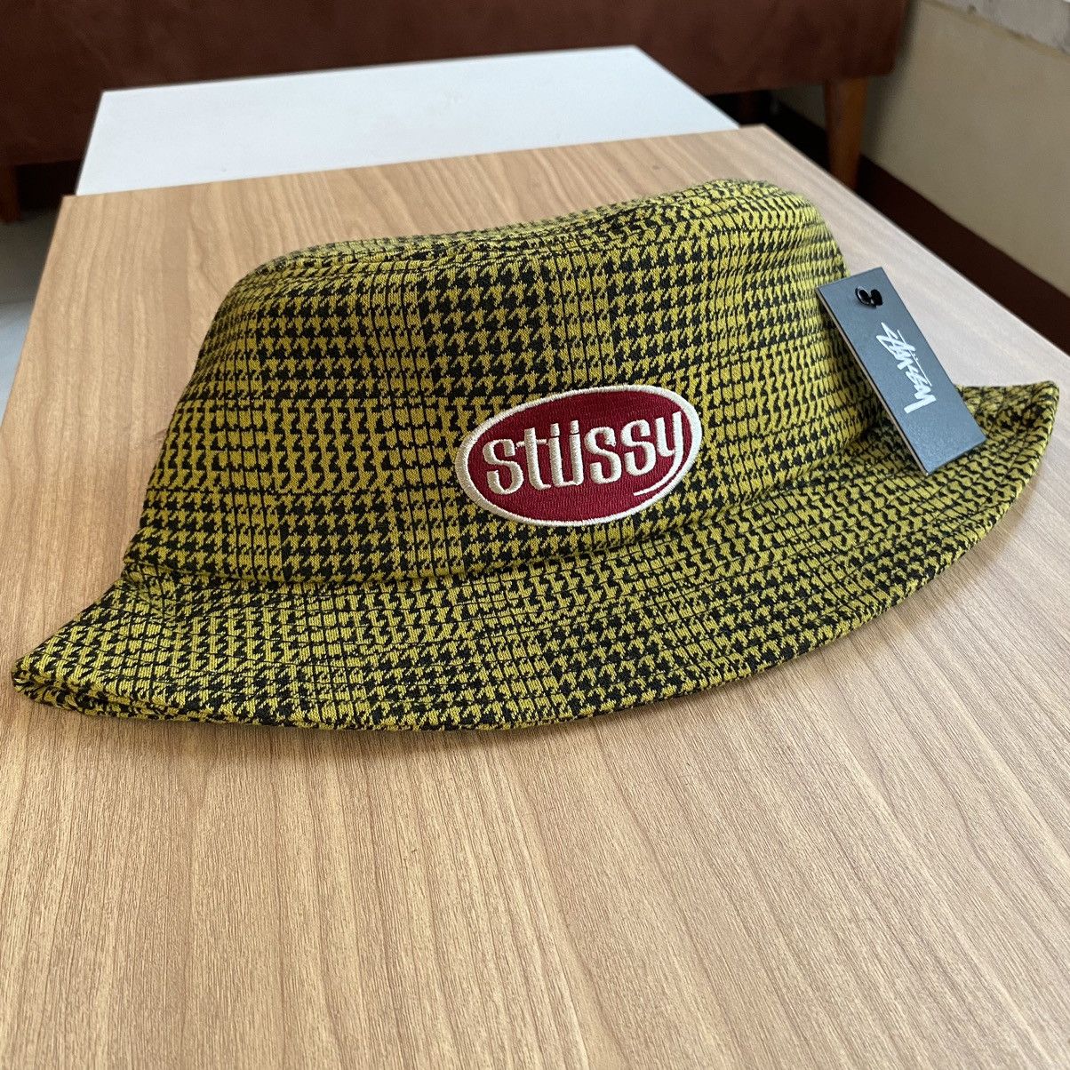 Stussy Stussy Lola Plaid Knit Bucket Hat Size ONE SIZE - 5 Thumbnail