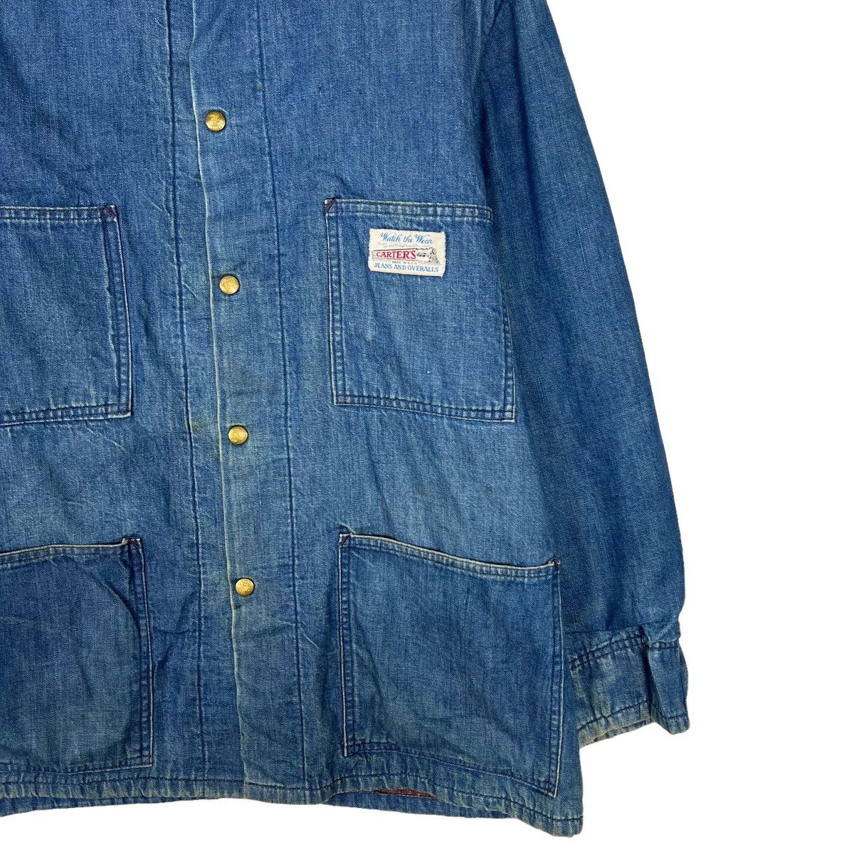 Vintage 🔥 VINTAGE CARTERS BLANKET WORKER CHORE JACKET MADE IN USA Size US L / EU 52-54 / 3 - 7 Thumbnail