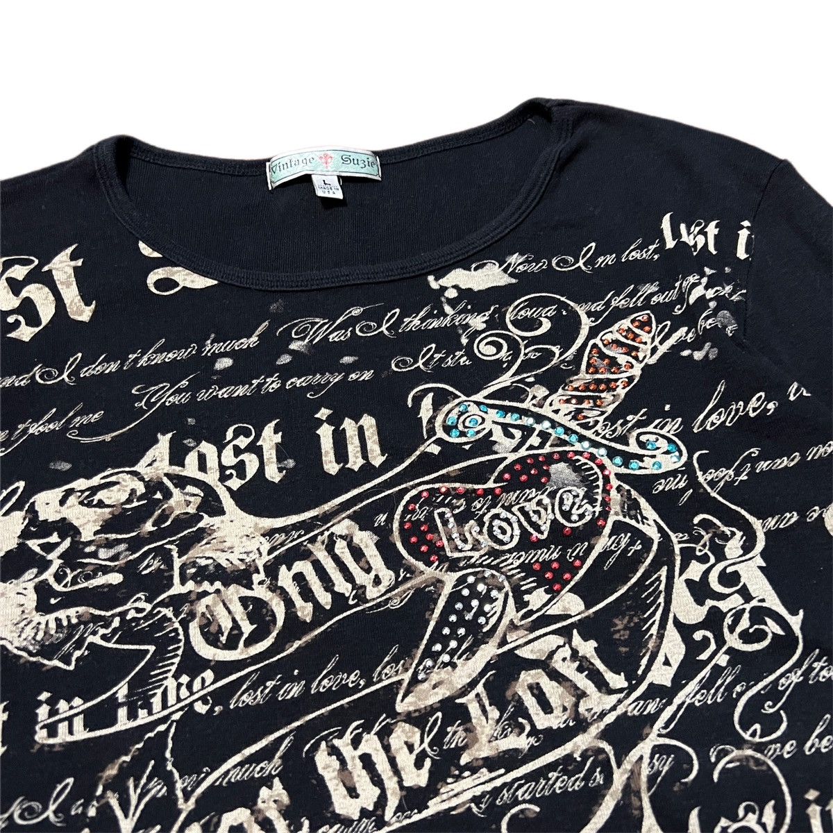 Vintage Whimsygoth grunge y2k longsleeve lettering shirt Size M / US 6-8 / IT 42-44 - 3 Thumbnail