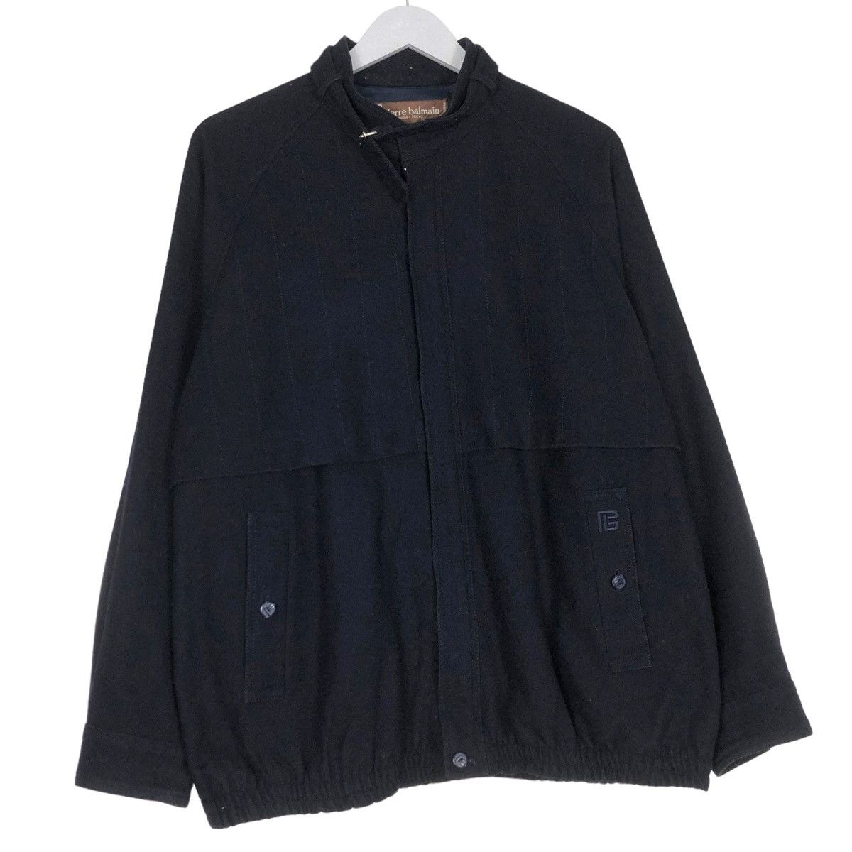 💥PIERRE BALMAIN VINTAGE WOOL ZIPPER JACKET