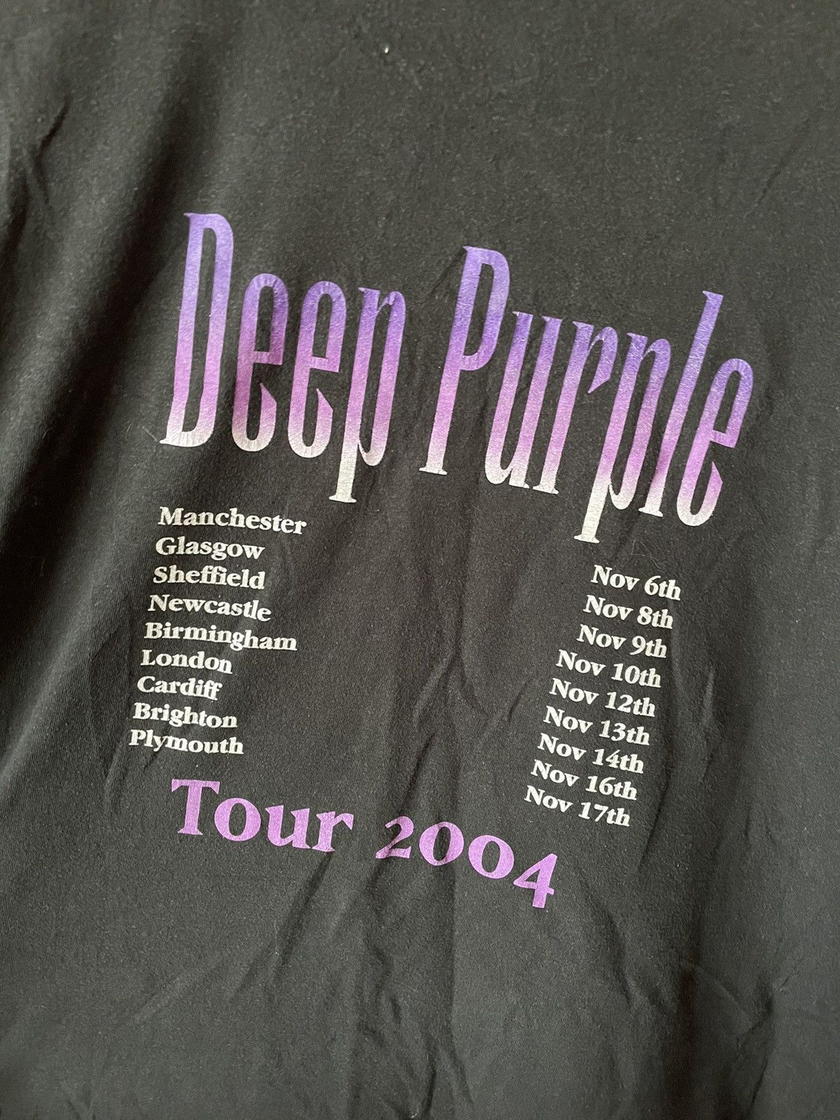 Band Tees × Vintage Deep Purple Vintage 2004 Tour T-Shirt Size US XL / EU 56 / 4 - 6 Thumbnail