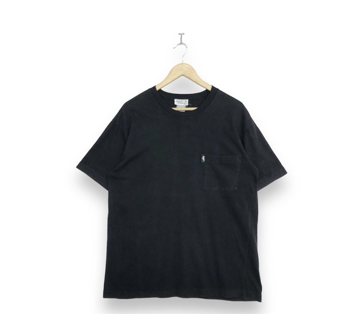 agnes b. Vintage Agnes.B Single Pocket Plain Tshirt Size US L / EU 52-54 / 3 - 1 Thumbnail