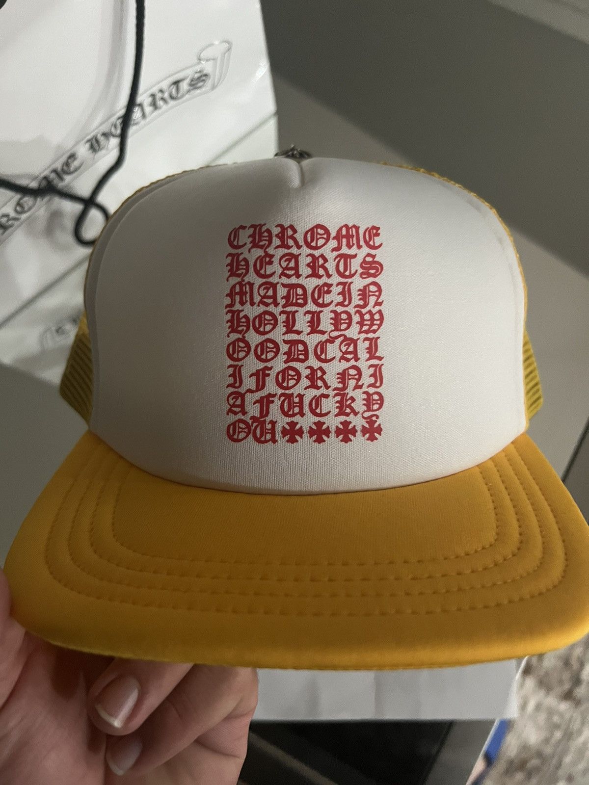 Chrome Hearts “Eyechart” Trucker