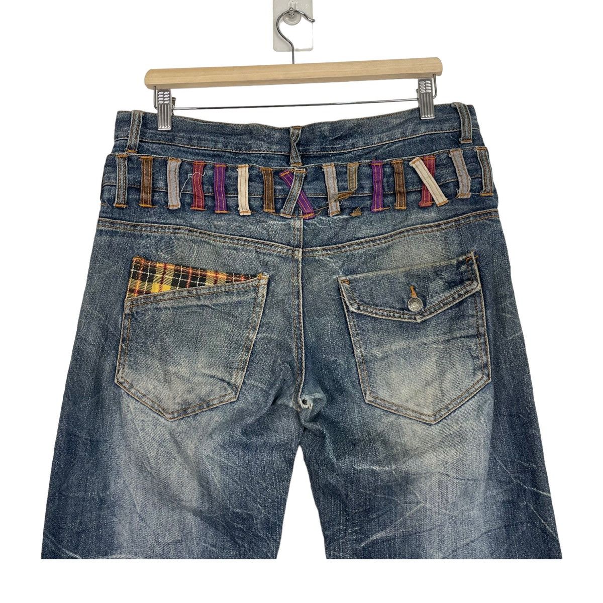 Hysteric Glamour × Japanese Brand 💥FLARE NYLAUS JAPAN DOUBLE WAIST QUATER JEAN Size US 32 / EU 48 - 9 Thumbnail