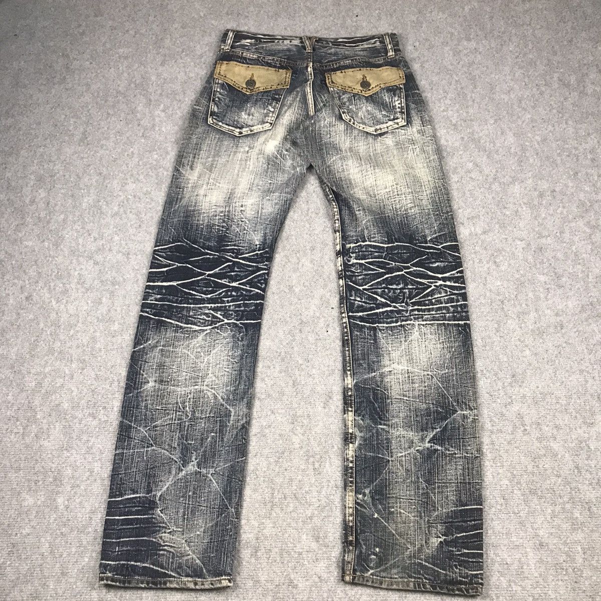 Japanese Brand FLARE JEANS🔥SIRMIONE FADED DENIM PANTS Size US 28 / EU 44 - 9 Thumbnail