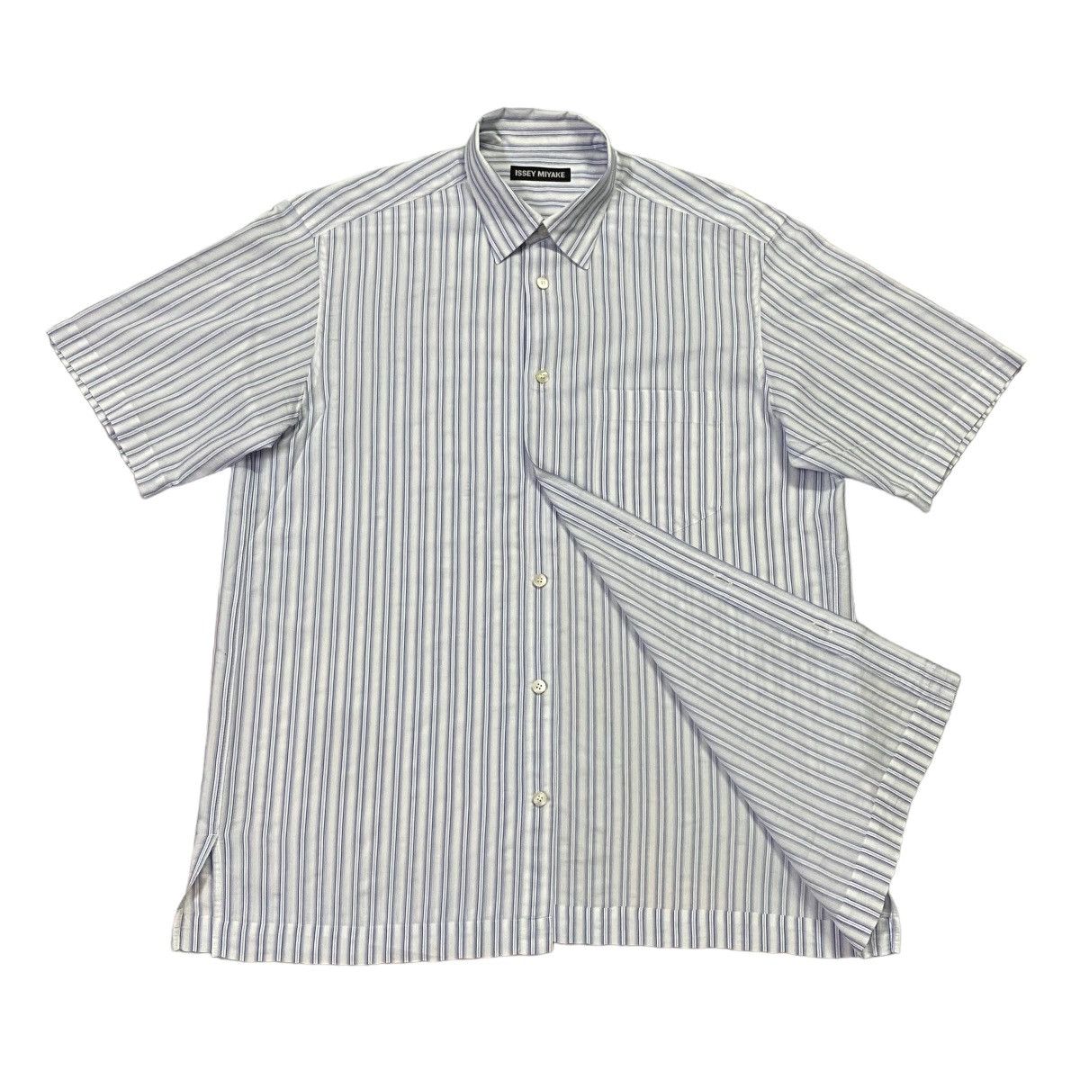 Issey Miyake Issey Miyake Stripes Button Ups Shirt Size US M / EU 48-50 / 2 - 21 Thumbnail