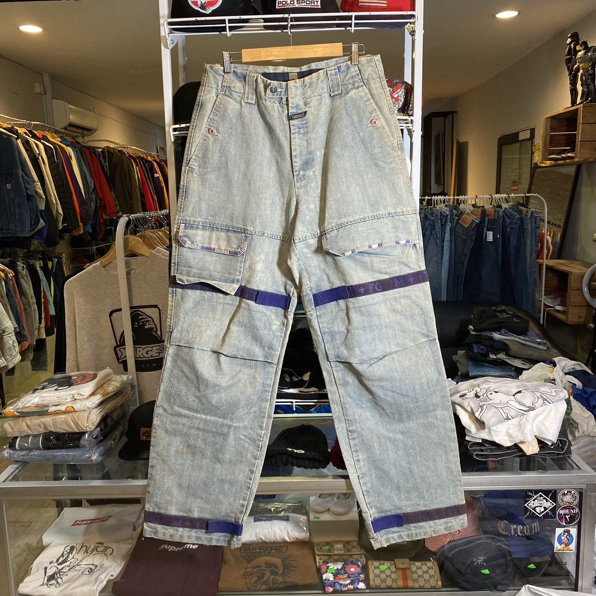 Marithe + Francois Girbaud Marithe Francois Girbaud Bondage Denim Pants Size US 34 / EU 50 - 2 Thumbnail
