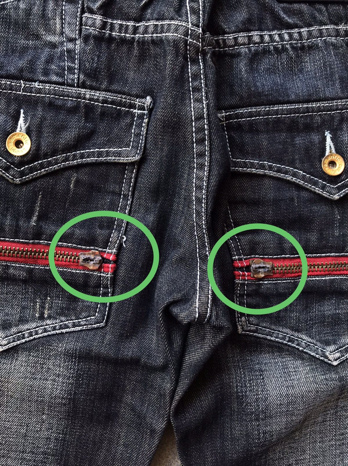 Japanese Brand Semantic Design Distressed Denim Size US 30 / EU 46 - 4 Thumbnail