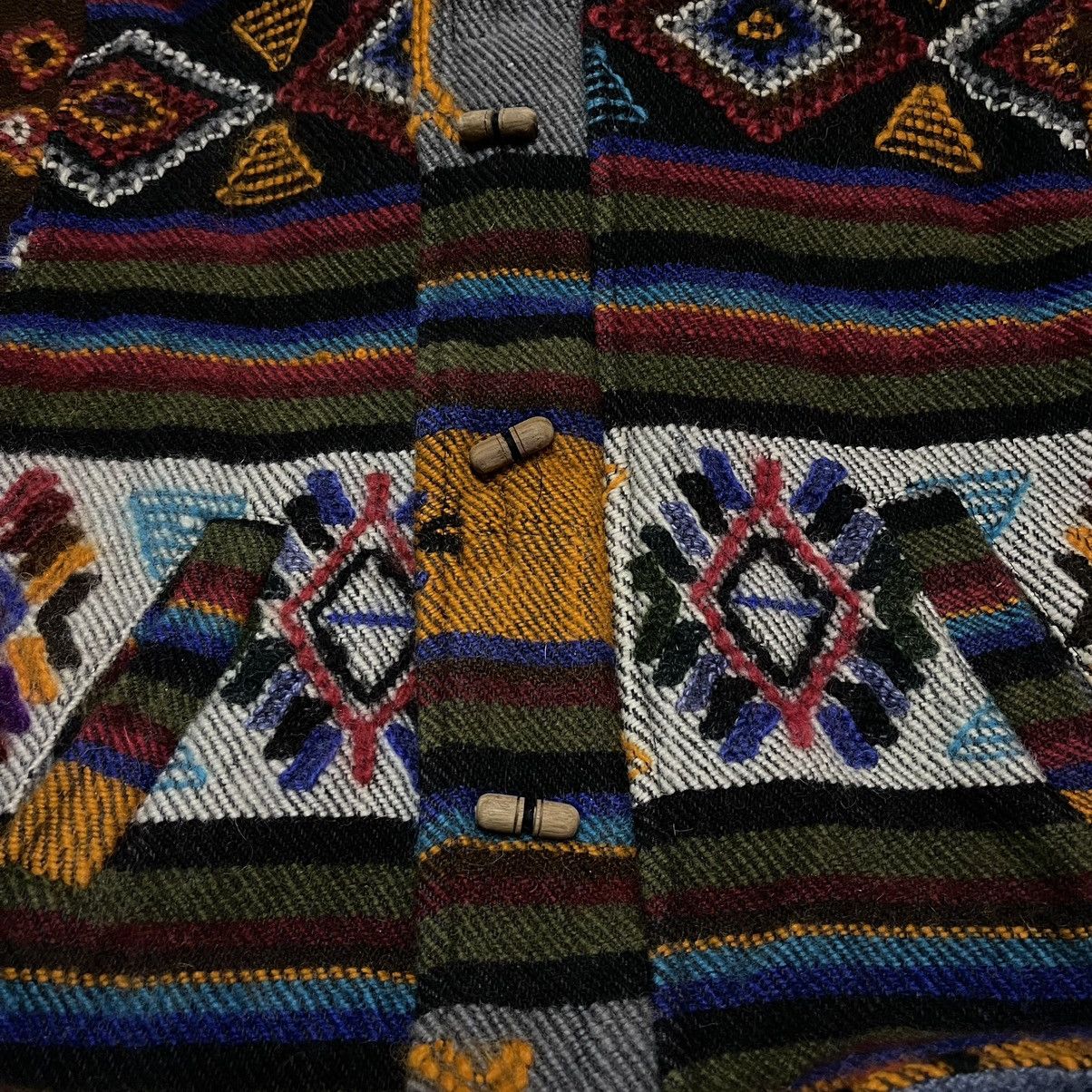 Vintage Vintage navajo aztec wool sweater hoodie Size US S / EU 44-46 / 1 - 9 Thumbnail