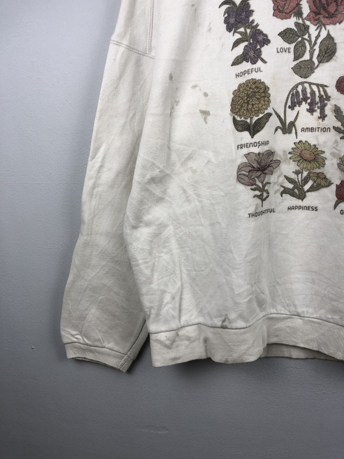 Other × Vintage Vintage Language Of Flowers Pull Over Sweatshirt Size L / US 10 / IT 46 - 4 Thumbnail