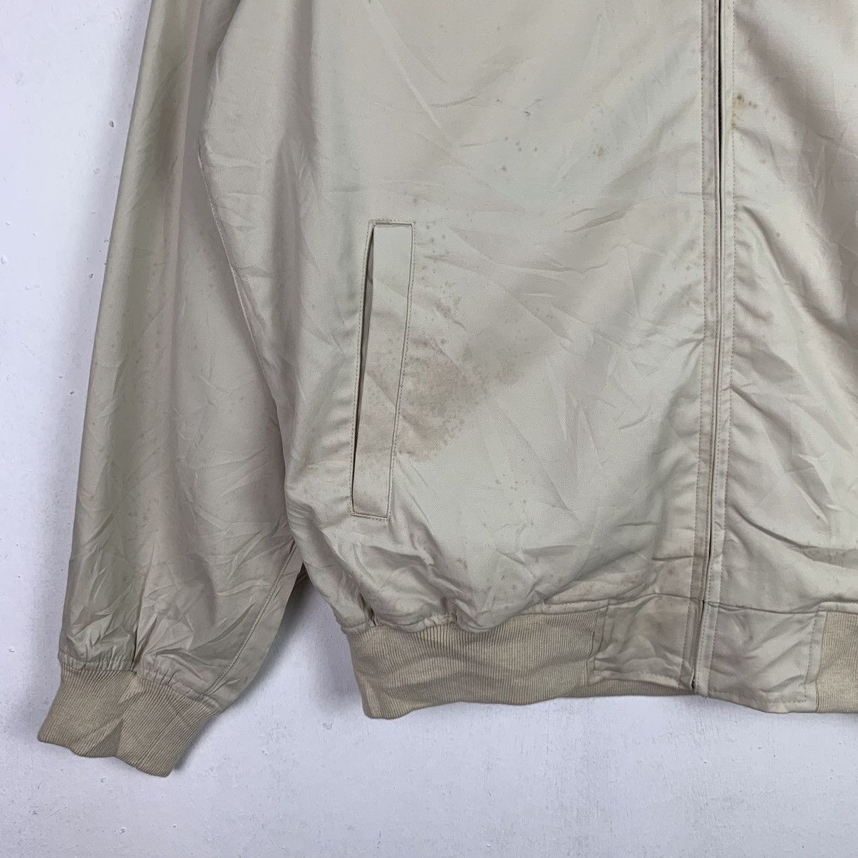 Lacoste × Vintage Crocodiles bomber jacket small logo embroidered half zipper Size US L / EU 52-54 / 3 - 3 Thumbnail