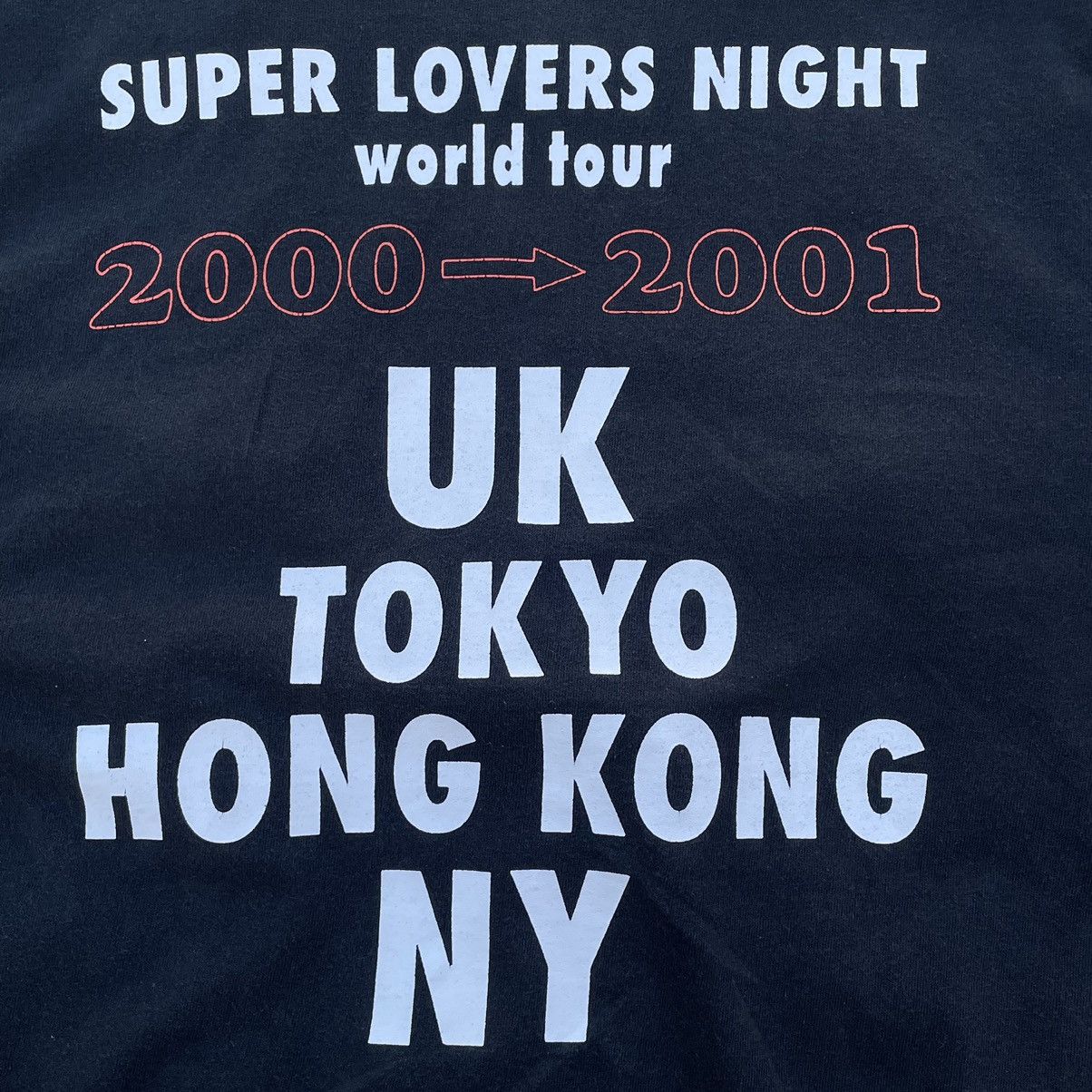 Japanese Brand × Seditionaries 🇯🇵 VINTAGE SUPER LOVERS NIGHT WORLD TOUR TSHIRT Size US M / EU 48-50 / 2 - 7 Thumbnail